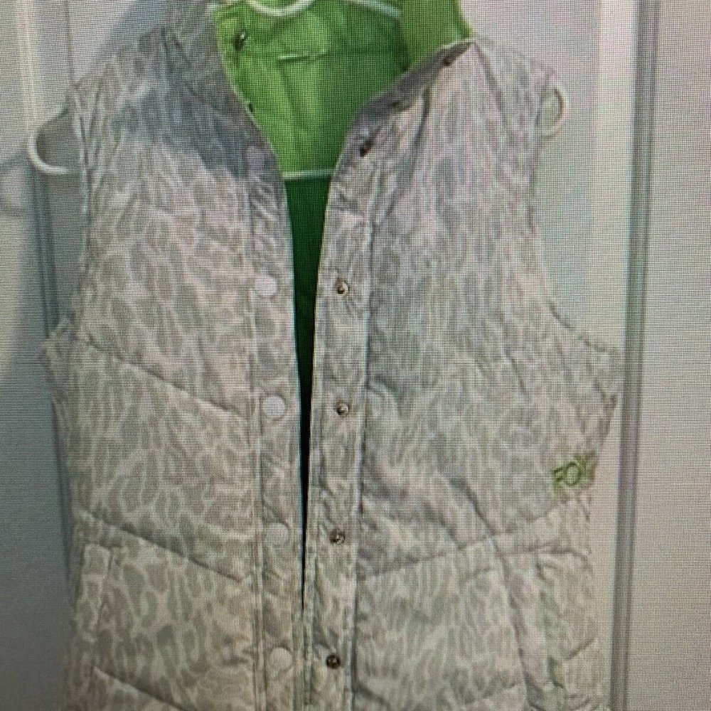 Fox Women's Reversible Vest Jacket Size Medium MultiColor